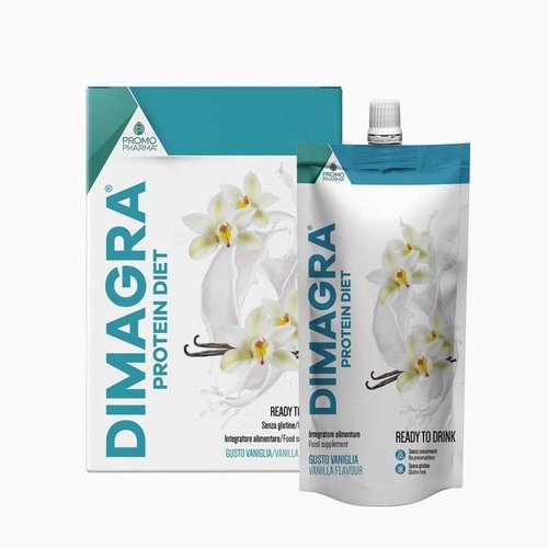 DIMAGRA Protein Diet Vaniglia – Snack Proteico per Dieta Iperproteica, 7 Pezzi
