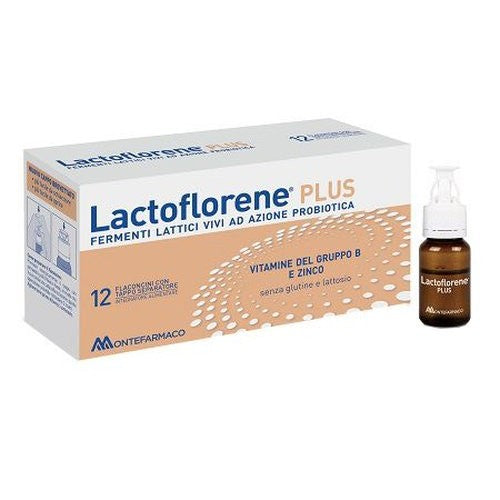 Lactoflorene Plus – Fermenti Lattici Vivi e Vitamine del Gruppo B, 12 Flaconcini