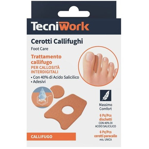 Tecniwork Cerotti Callifughi Interdigitali 12 pz – Calli piedi