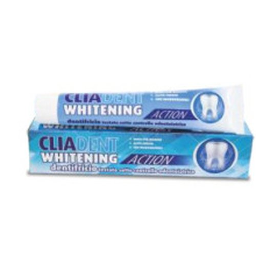 Cliadent Dentifricio Whitening – Sbiancante Delicato con Azione Antibatterica, 75 ml