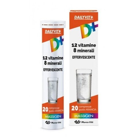 Dailyvit+ Effervescente Multivitaminico – 20 Compresse per Energia e Vitalità