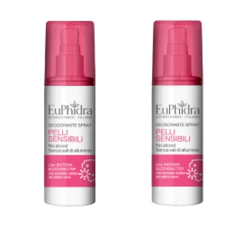 EuPhidra AmidoMio Deodorante Spray Normale – Delicato sulla Pelle, 100 ml