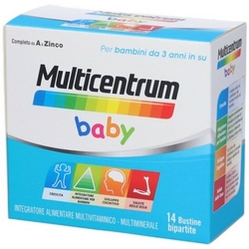 Multicentrum Baby 14 bustine – Multivitaminico 1‑6 anni