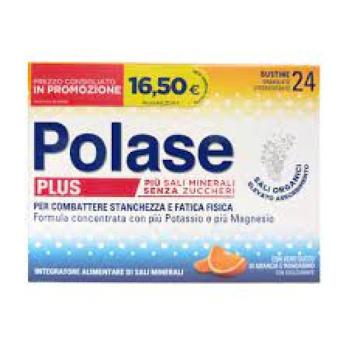 Polase Plus 24 Buste – Integratore di Magnesio e Potassio per Stanchezza e Spossatezza