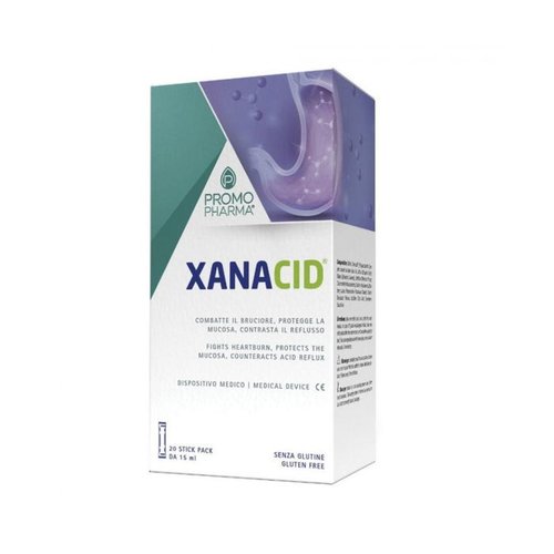 Xanacid – Stick Pack per Reflusso e Bruciore di Stomaco, 20 Bustine