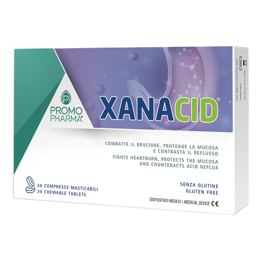 Xanacid – Compresse Masticabili per Acidità e Reflusso, 20 Pezzi
